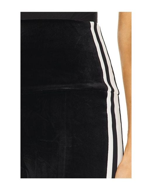 Norma Kamali Black Side Stripe Spat Legging