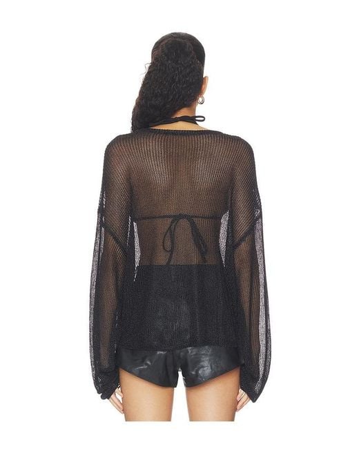 Lioness Black Bloom Long Sleeve Top