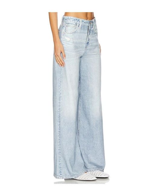 Rag & Bone Blue Miramar Sofie Wide Leg Ankle Pant
