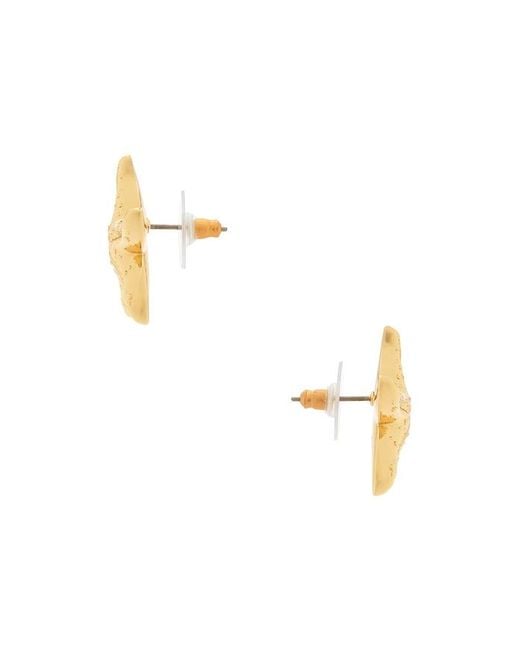 Lele Sadoughi Metallic Starfish Button Earrings