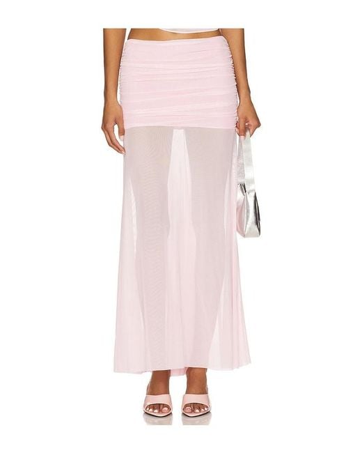Amanda Uprichard Pink X Revolve Leo Skirt