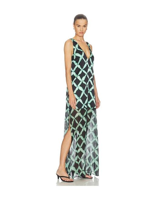 MISA Los Angles White Nina Dress