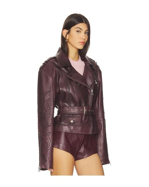 Gestuz Purple X Barbie Ken Biker Jacket