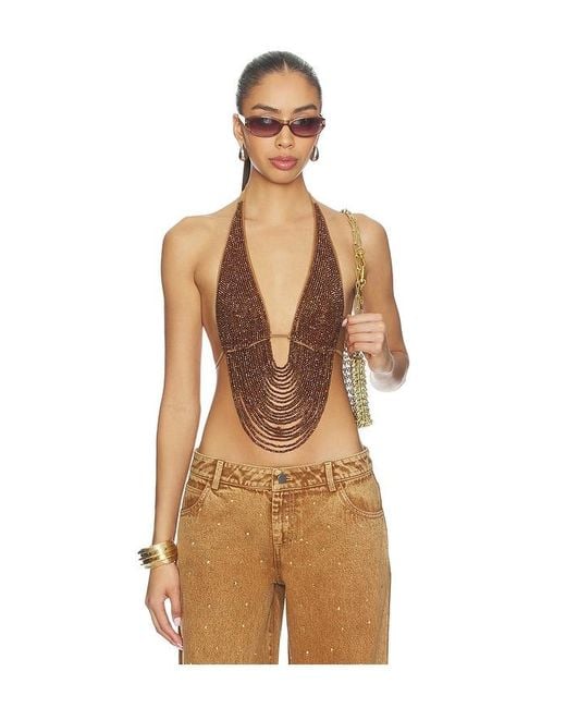 Leslie Amon Natural X Revolve Round Floating Desert Top