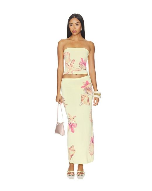 Lovers + Friends Multicolor Katia Floral Print Tube Top
