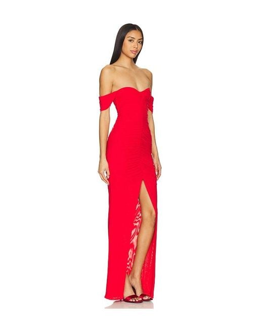 Vestido Largo Simone En Color Rojo Talla En MAJORELLE de color Red