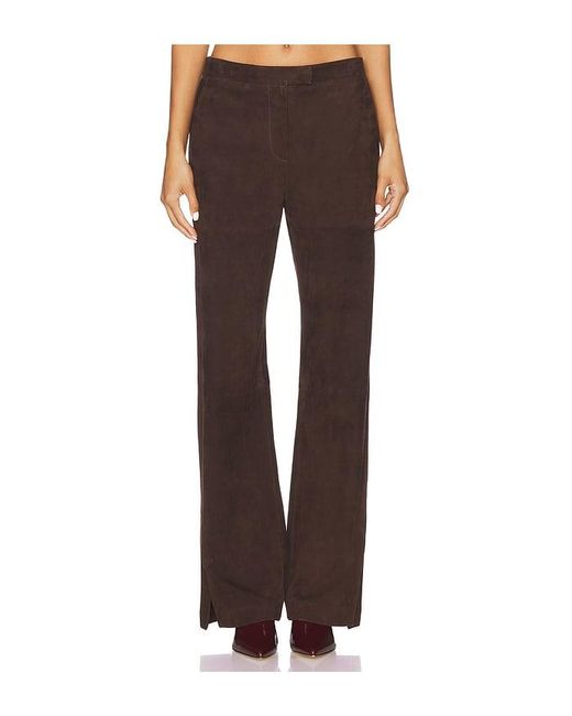 La Ligne Brown Suede Albert Trouser