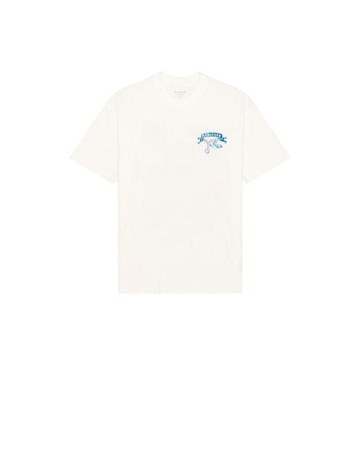 AllSaints White Cray Short Sleeve Tee for men