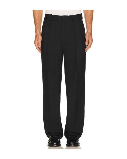 Jonathan Simkhai Black Julian Pleated Trouser for men