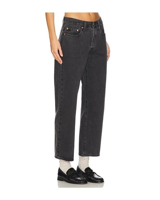 Levi's Black 501 90S Ankle Straight Jeans