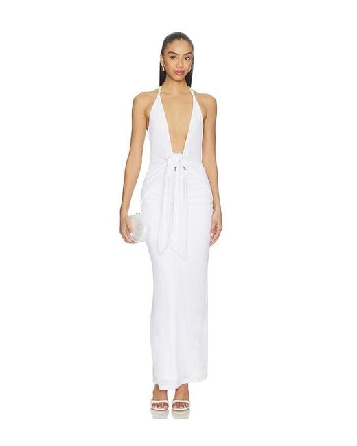 superdown White Nebula Maxi Dress