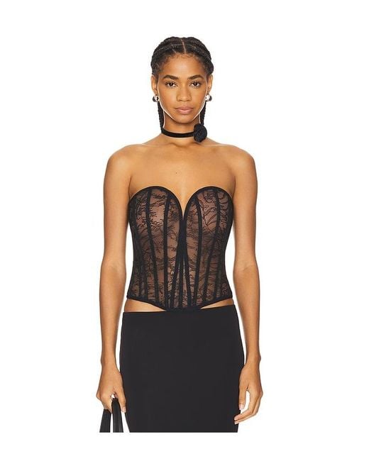 Nbd Black Elliot Corset Top