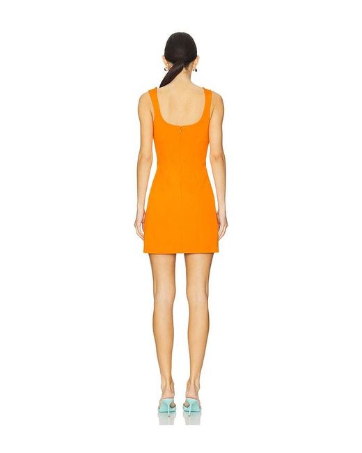 Jonathan Simkhai Orange Arella Mini Dress