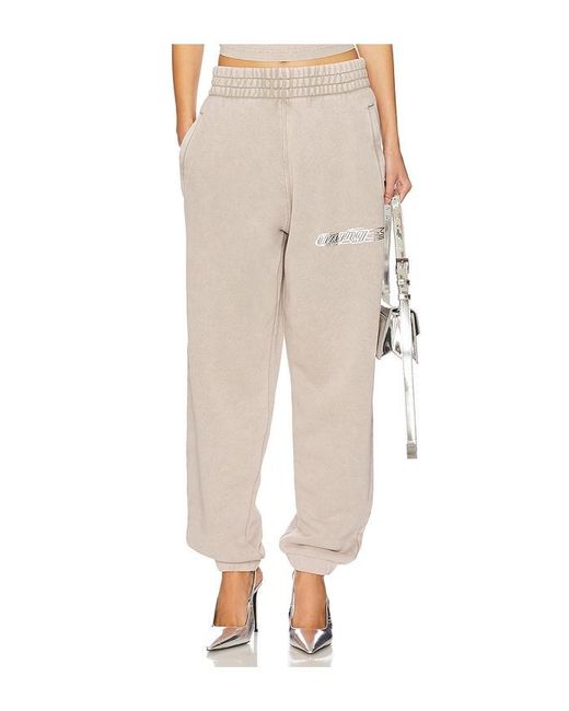 Alexander Wang Natural Classic Sweatpant With Logo