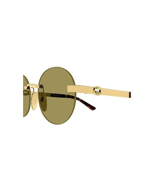 Gucci Green Sonnenbrille Round