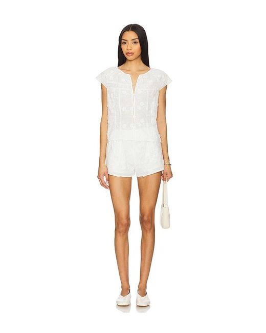 Amanda Uprichard White Norina Top