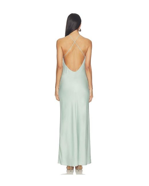 RUE SOPHIE White Faye Satin Dress