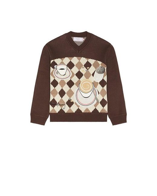 House Of Sunny Brown Daily Grind Knit Sweater for men