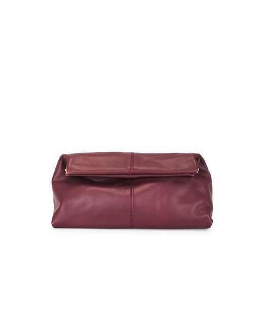 Flattered Red Clay Clutch