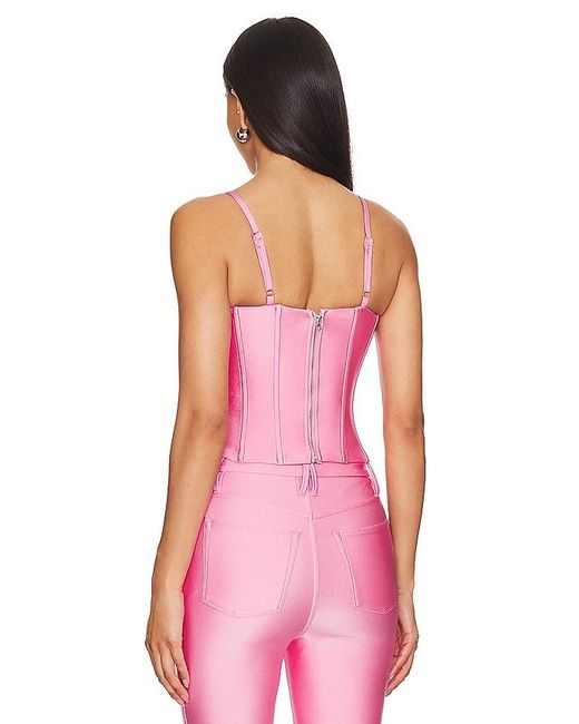GOOD AMERICAN Pink Compression Shine Corset