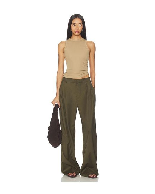 AYA MUSE Green Jersey High Neck Tank