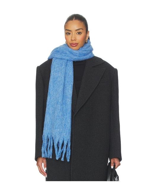 Hat Attack Blue Cozy Solid Scarf