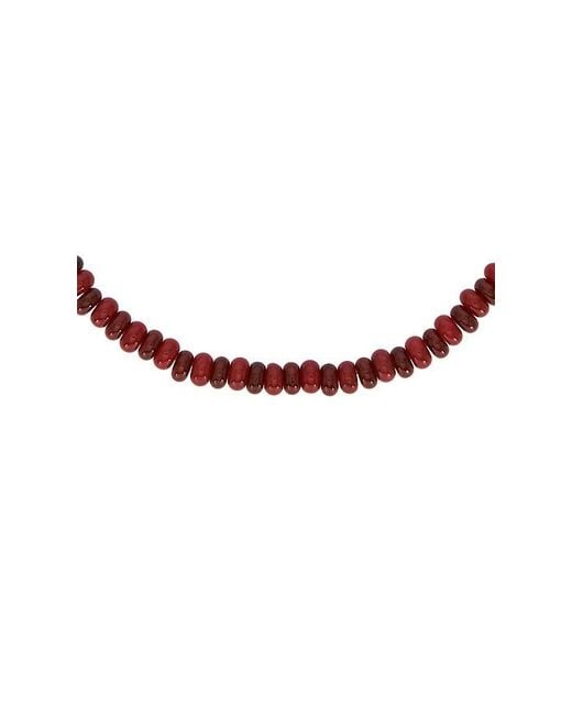 BaubleBar Black Joyce Semi Precious Beaded Necklace