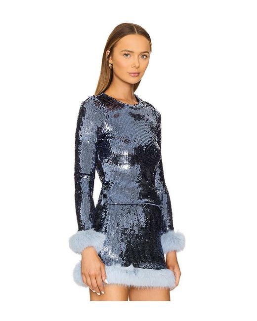 Show Me Your Mumu Blue Oberteil Fran