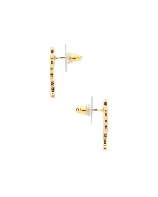 Lele Sadoughi Metallic Palm Tree Stud Earrings