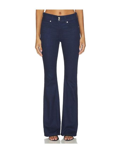 Veronica Beard Blue Beverly Mid Rise Skinny Flare Jeans