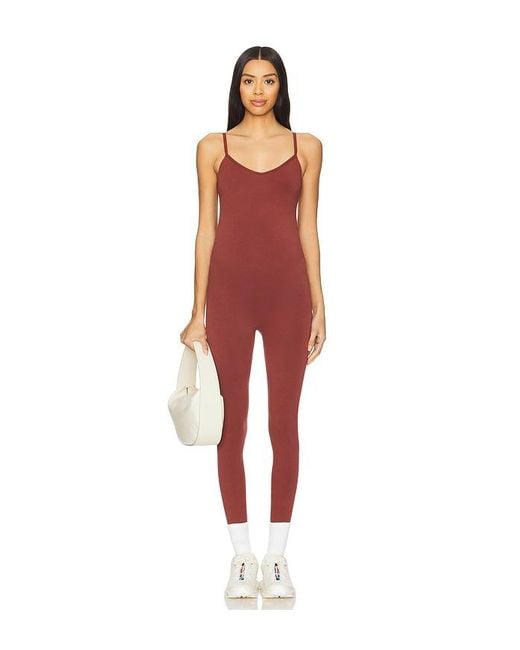 HATCH Red The Body Rib Unitard