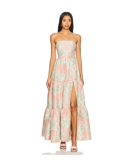 Elliatt Natural X Revolve Jacquard Gown
