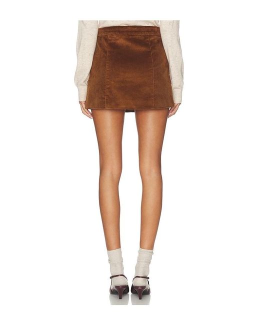 Astr Brown Doria Skirt