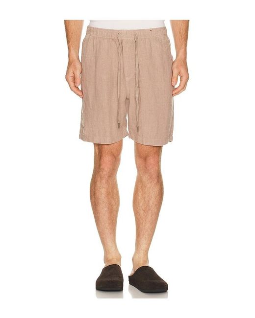 Faherty Brand Natural Essential 6.5 Linen Short for men