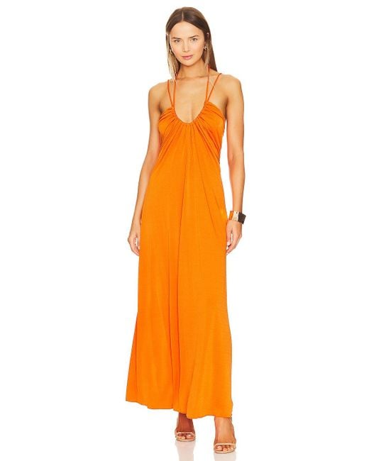 Jonathan Simkhai Hayes Maxi Dress in Orange | Lyst