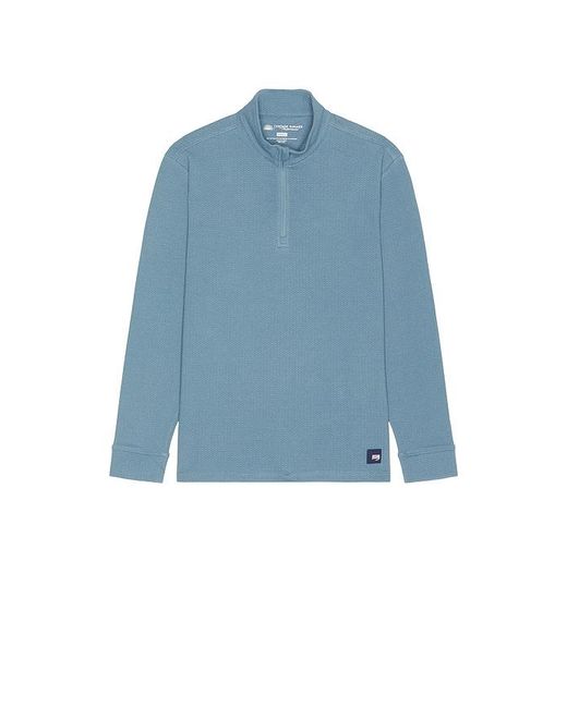 Vintage Summer Blue Performance Diamond Tech Quarter Zip for men