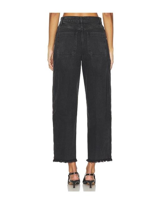 seventy + mochi Black Bo Zip Wide Leg Jeans