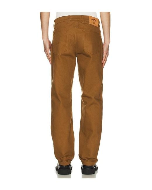 Iron & Resin Brown Lancaster Heavy Twill Pant for men