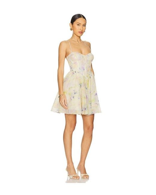 Bardot Natural Ashta Corset Mini Dress