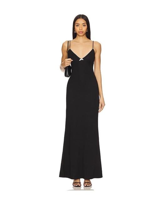 MORE TO COME Black Lya Maxi Dress