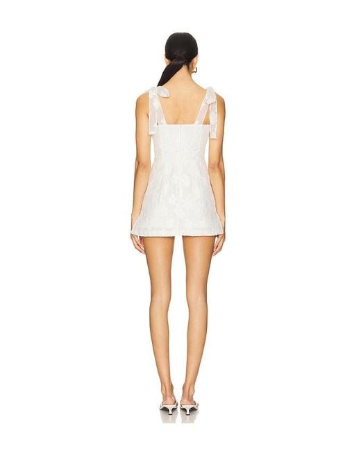 Amanda Uprichard White Keenan Skort Romper