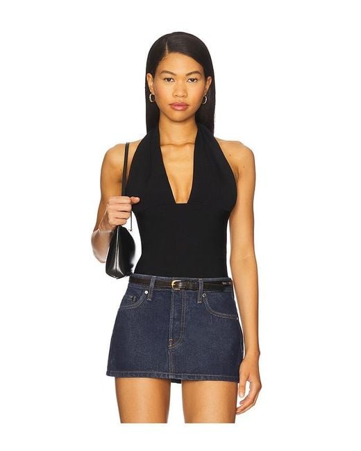 WeWoreWhat Blue Knit Halter Top