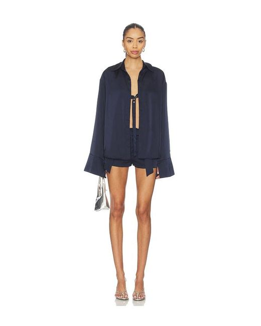 BY.DYLN Blue X Revolve Rosie Micro Shorts