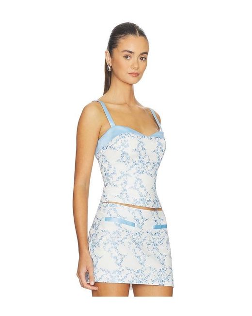 MAJORELLE White Olenna Top