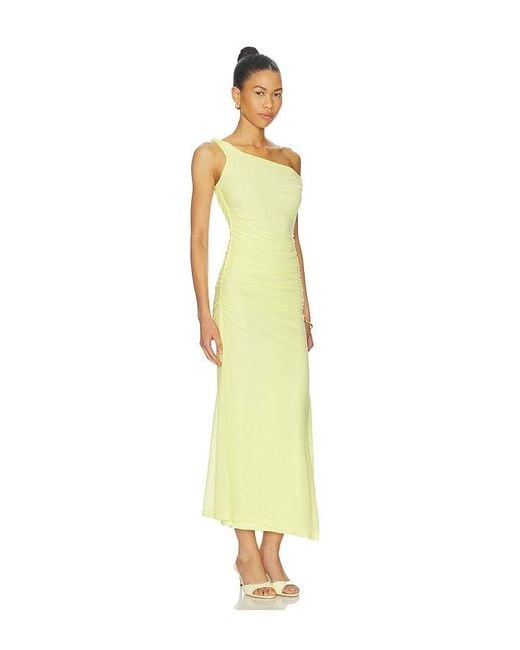 Bardot Yellow Layana Asym Maxi Dress