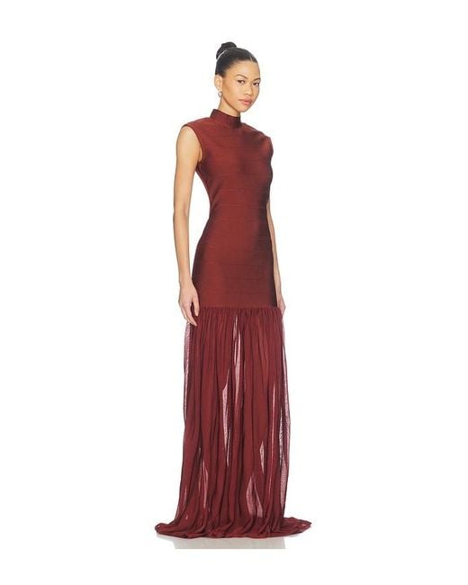 ROBE ZOSIMA en Rust retroféte en coloris Red