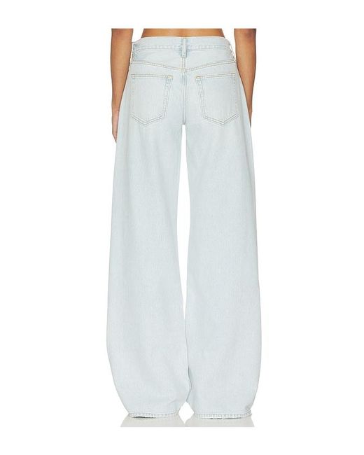 FRAME White X Alexandra Leclerc The Leo Low Rise Baggy Jean