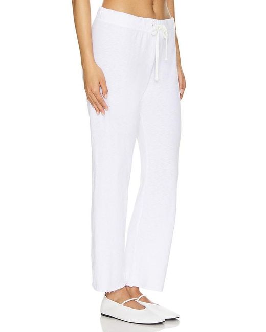 James Perse White Cutoff Sweatpant