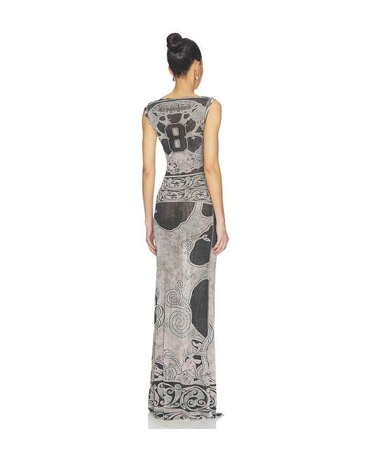 OTTOLINGER White Mesh Maxi Gown