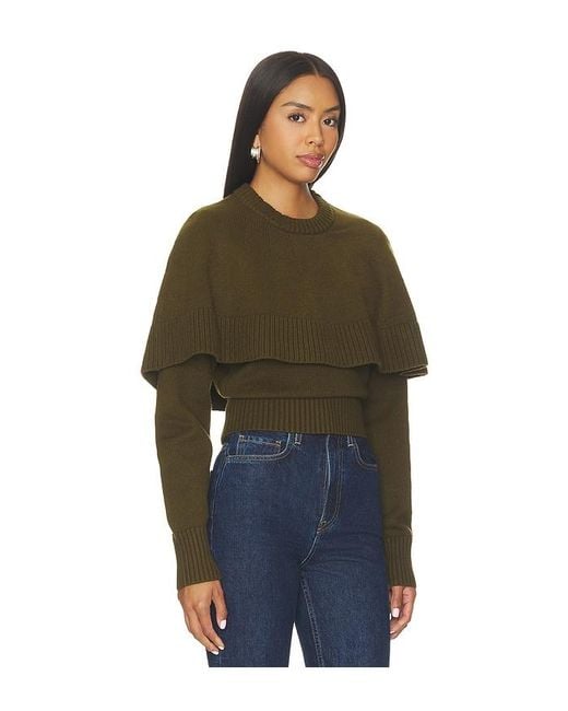 Ronny Kobo Green Evian Knit Sweater